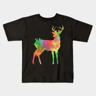 Watercolor Deer Kids T-Shirt